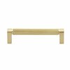 Gliderite Hardware 5-1/16 in. Center to Center Knurled Bar Pull Satin Gold, 5PK 4788-128-SG-5